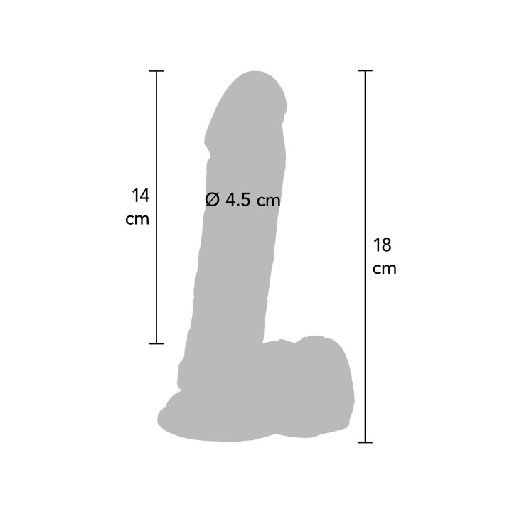 Dildo 7 inch with Balls