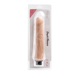 Simple Pleasure wibrator z regulacją prędkości  cyberskóra kolor cielisty 23,5 cm