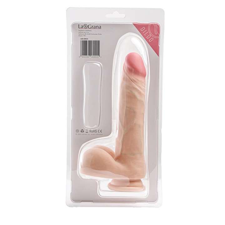 Simple Pleasure dildo cyberskóra kolor cielisty 23 cm