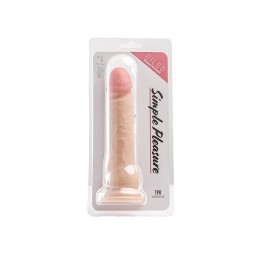 Simple Pleasure dildo cyberskóra kolor cielisty 20,5 cm