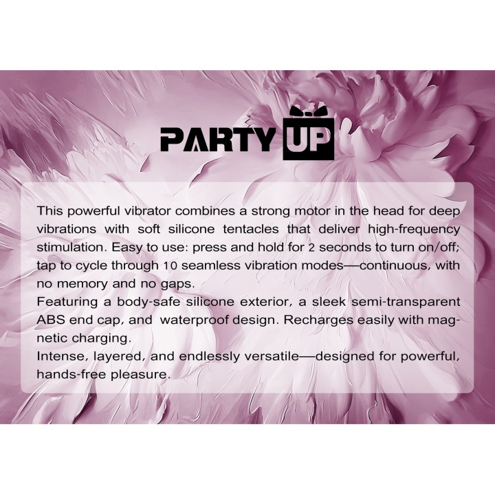 Party Up wibrator mini ładowany magnetycznie kolor fioletowy Kelly