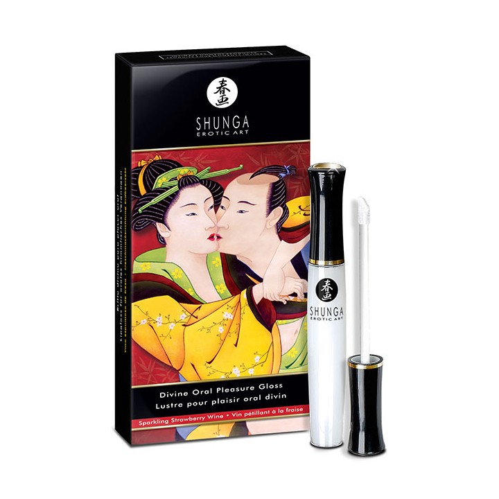 Shunga divine oral pleasure gloss strawberry sparkling wine