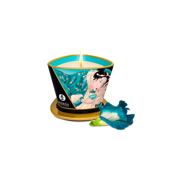Shunga massage candle sensual island blossoms
