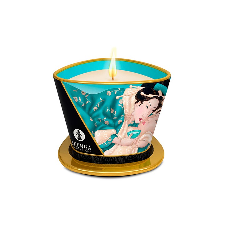 Shunga massage candle sensual island blossoms