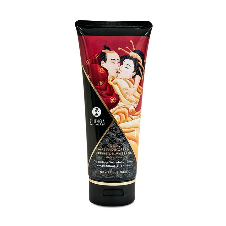 Shunga massage cream sparkling strawberry wine