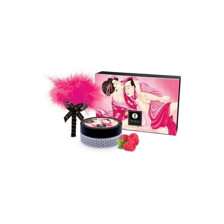Shunga  kissable massage powder raspberry feeling