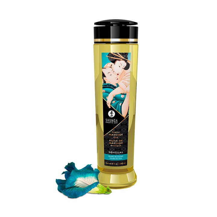 Shunga massage oil sensual island blossom