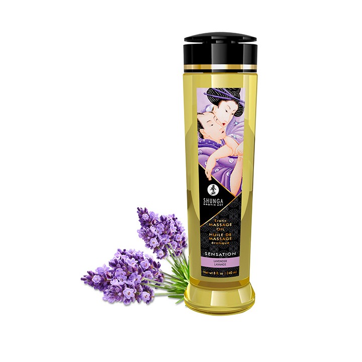 Shunga massage oil sensation lavender