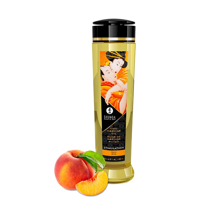 Shunga massage oil stimulation peach