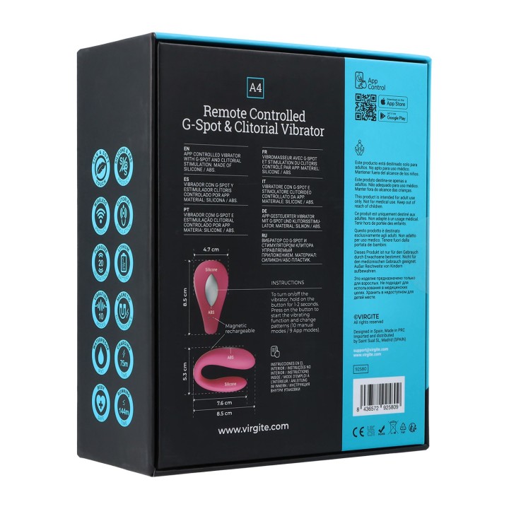 A4 REMOTE CONTROLLED G-SPOT & CLITORIAL VIBRATOR