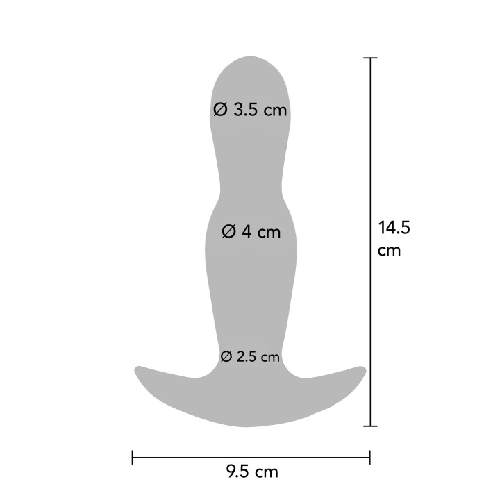 ToyJoy Buttocks The Stout Inflating Vibrating Plug