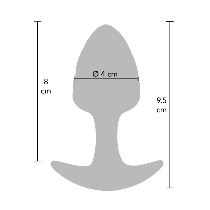 Crystal Butt Plug Medium