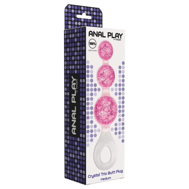 Crystal Trio Butt Plug Medium