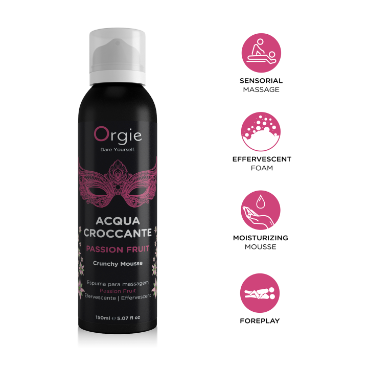 Orgie Acqua Crocante Crunch Massage Mousse Passion Fruit