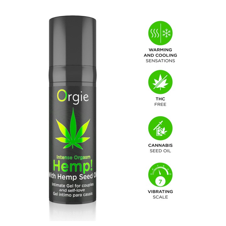 Orgie Hemp! Intense Orgasm Arousal Intimate Gel