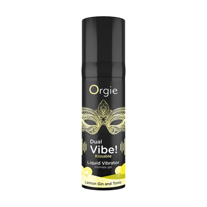 Orgie Dual Vibe! Lemon Gin And Tonic Kissable Arousal Intimate Gel