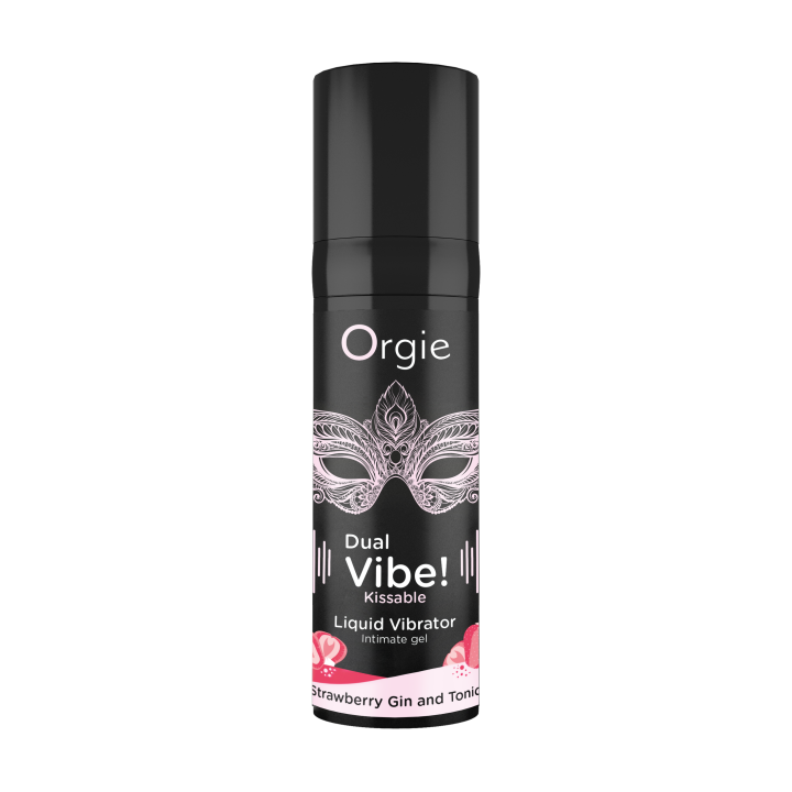 Orgie Dual Vibe! Strawberry Gin And Tonic Kissable Arousal Intimate Gel