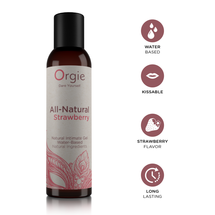 Orgie All - Natural Strawberry Kissable Natural Water-Based Intimate Gel