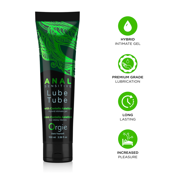 Orgie Lube Tube Anal Sensitive Hibrid Intimate Gel for Anal Sex