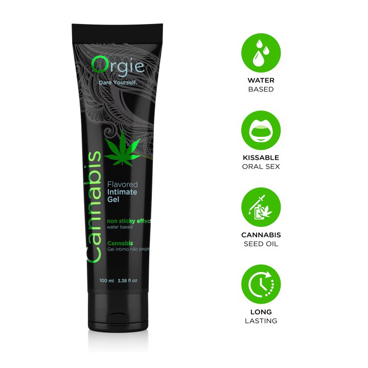 Lube Tube Cannabis Water-Based Intimate Gel 100ml
