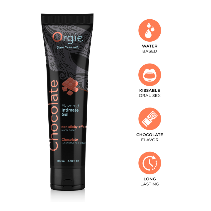 Orgie Lube Tube Chocolate Water-Based Intimate Gel