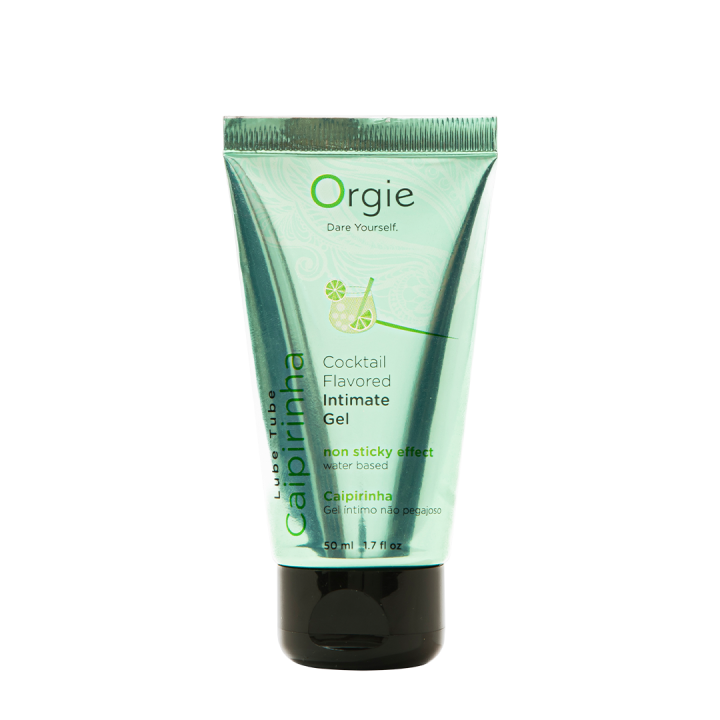 Orgie Lube Tube Cocktail Caipirinha Water-Based Kissable Intimate Gel 50ml