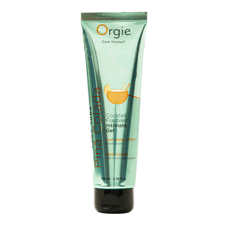 Orgie Lube Tube Cocktail Pina Colada Water-Based Kissable Intimate Gel 100ml