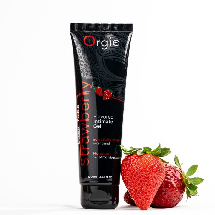 Orgie Lube Tube Strawberry Water-Based Intimate Gel