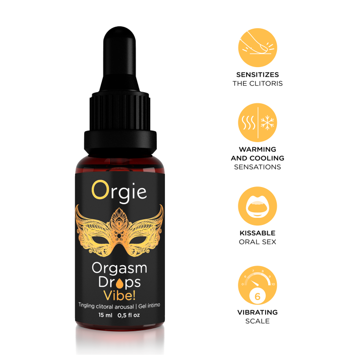 Orgie Orgasm Drops Vibe! Vibrating Clitoral Arousal Intimate Gel