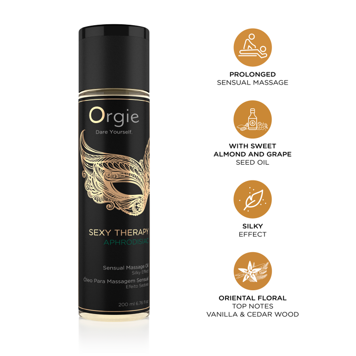 Orgie Sexy Therapy Sensual Massage Oil Aphrodisiac 200 ml