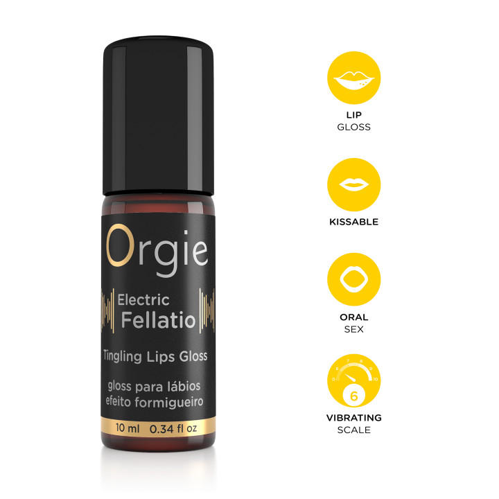Orgie Electric Fellatio Vibrating Lips Gloss