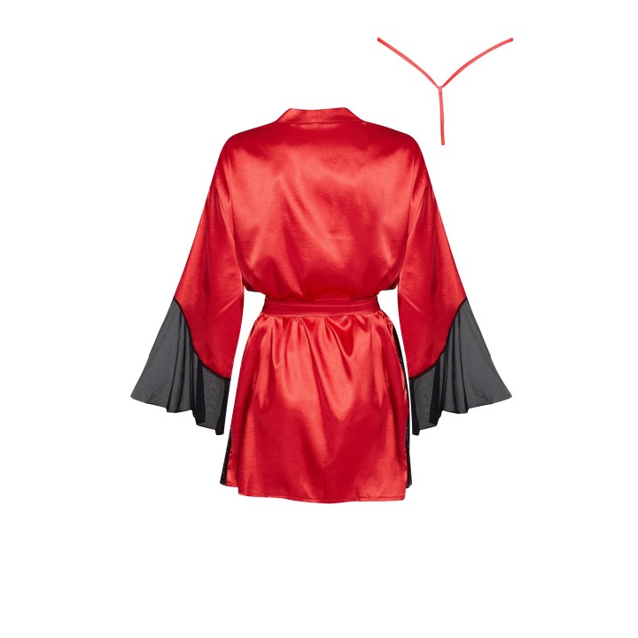 Sara peignoir red