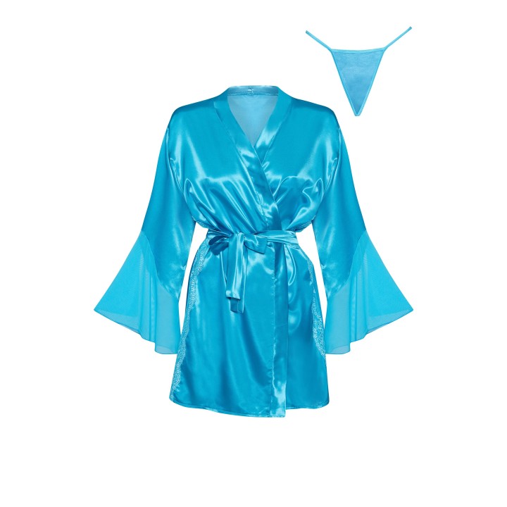 Marlene peignoir turquoise