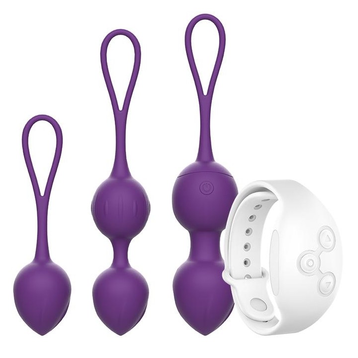 REWOLUTION - REWOBEADS VIBRATING BALLS REMOTE CONTROL WITH WATCHME TECHNOLOGY