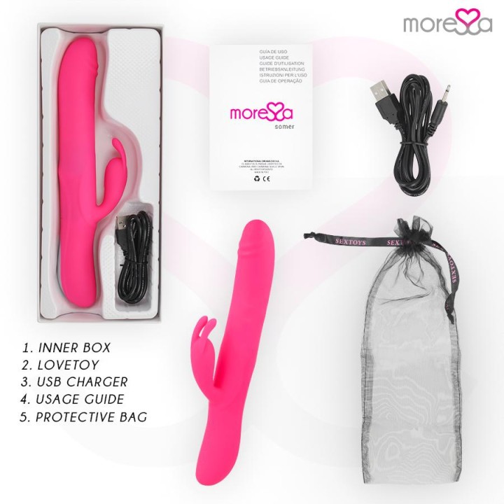 MORESSA - SOMER PREMIUM VIBRATOR WITH MULTIPLE ROTATION