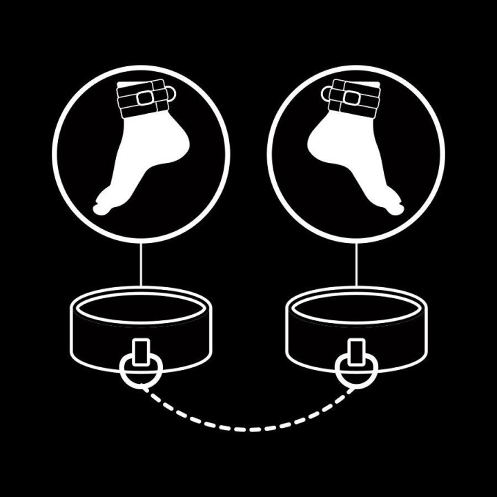FETISH SUBMISSIVE: Submissive Ankle Cuffs / metal bez niklu