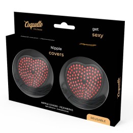 Czarno-czerwony / Chic Desire Covers Heart Black / Red — COQUETTE