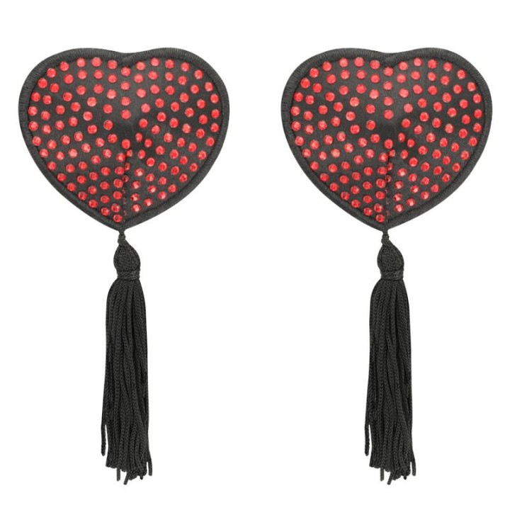 Czarno-czerwony / Chic Desire Covers Heart Black / Red — COQUETTE
