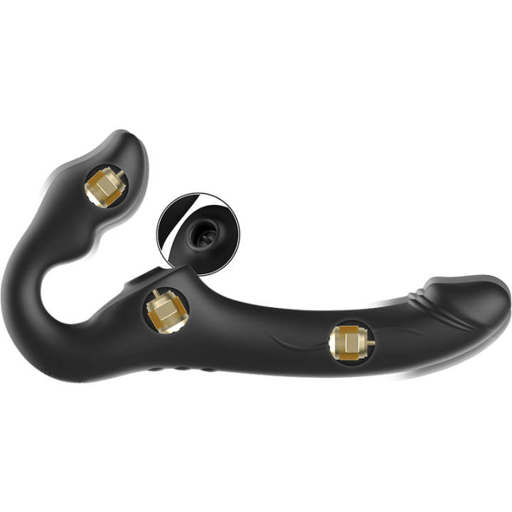 IBIZA - REMOTE CONTROL STRAPLESS VIBRATOR 3 MOTORS 1000