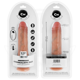 COCK MILLER - HYPERREALISTIC DILDO WITH SUCTION CUP AND THRUSTING WITH REMOTE CONTROL 19.5 CM