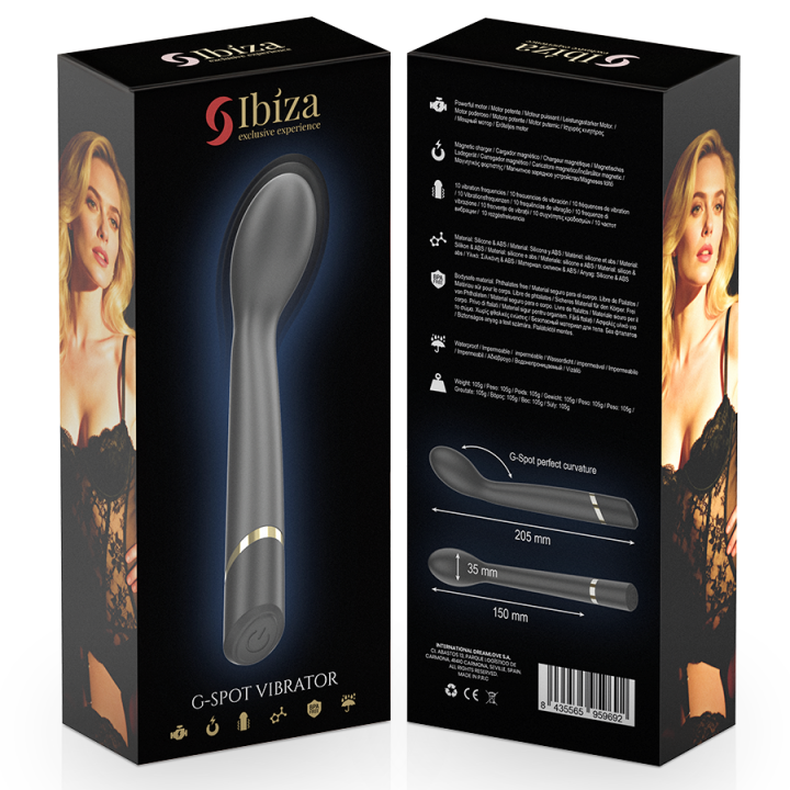 IBIZA - VIBRADOR PUNTO·G 10 VIBRACIONES RECARGABLE IBIZA - G-SPOT VIBRATOR 10 VIBRATIONS RECHARGEABLE