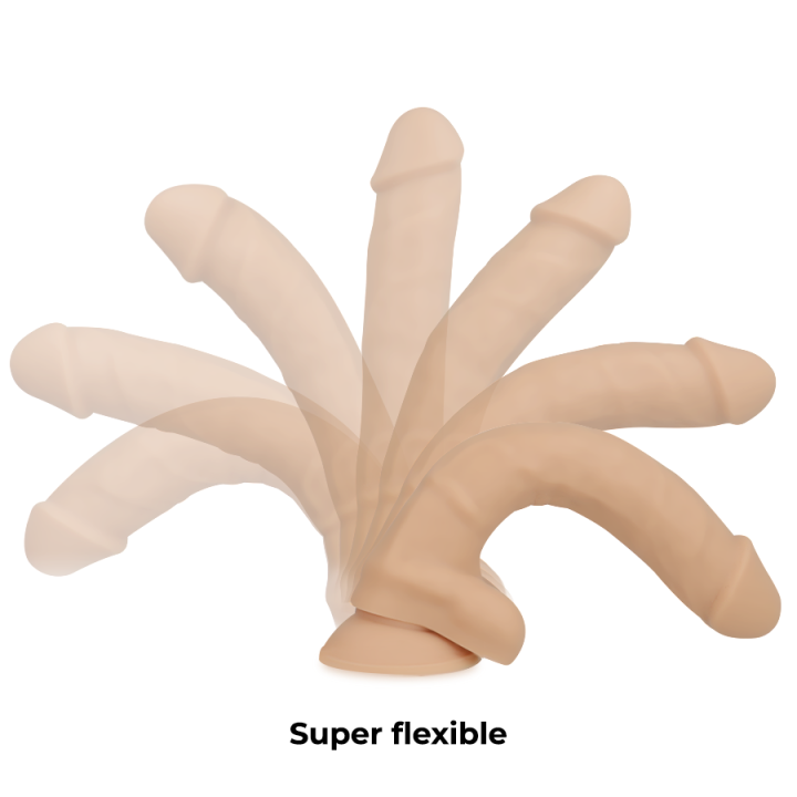 COCK MILLER - DILDO REALISTIC SILICONE DENSITY ARTICULABLE FLESH 19.5 CM