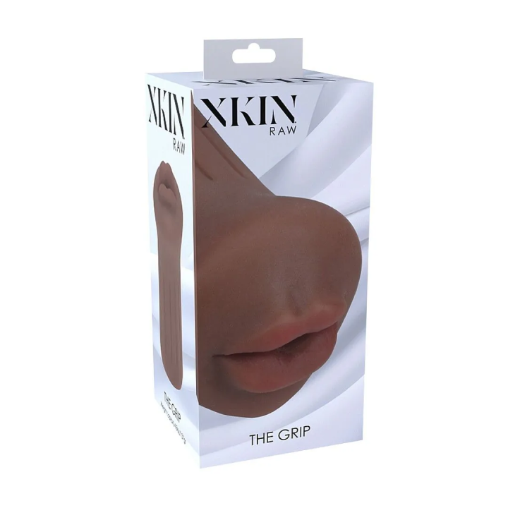 Raw - The Grip - TPE Small Masturbator - 137g - Brown