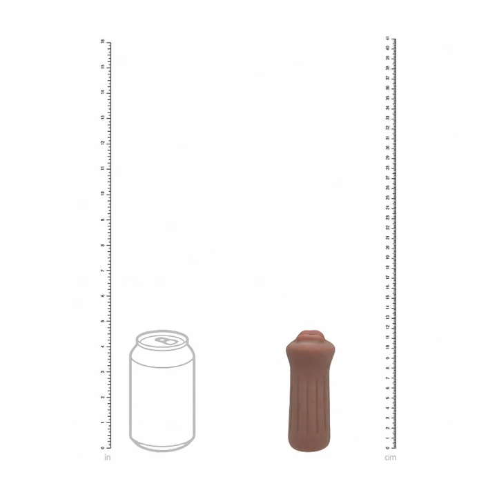 Raw - The Grip - TPE Small Masturbator - 137g - Brown