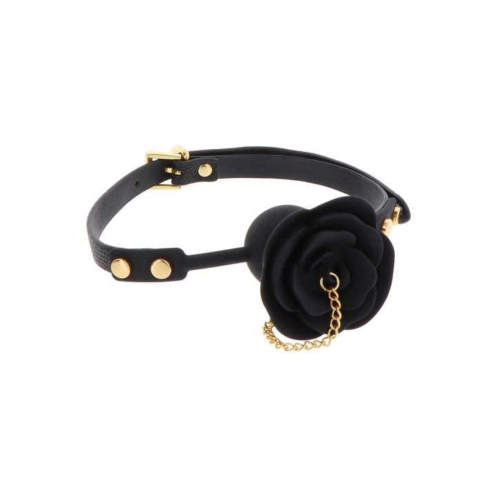 Rose Ball Gag with Plug