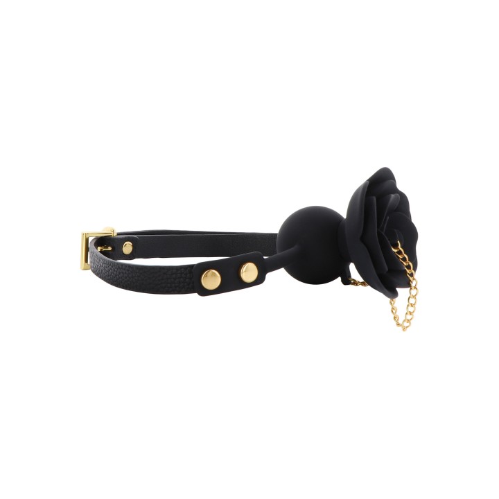 Rose Ball Gag with Plug