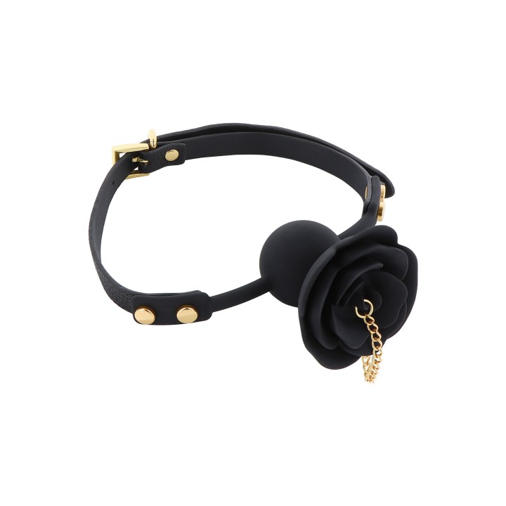 Rose Ball Gag with Plug
