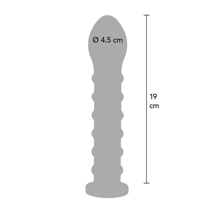 Ribbed Dong Easy-Lock 19 cm