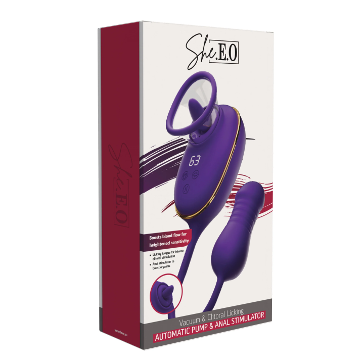 Licking Clitoral Pump & Anal Stimulator
