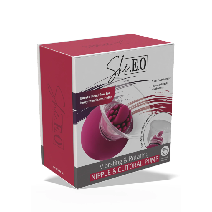 Vibrating & Rotating Nipple & Clitoral Pump